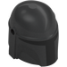 LEGO Pearl Dark Gray Helmet with Sides Holes with Mandalorian Black section (64220 / 105748)