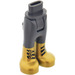 LEGO Parelmoer donkergrijs Heup met Pants met Gold Boots (35642)