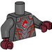 LEGO Perle mørkegrå Jordana Minifig Torso (973)