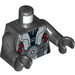 LEGO Pearl Dark Gray M-oc Hunter Droid Minifig Torso (973 / 76382)