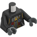 LEGO Parelmoer donkergrijs Minifiguur Torso (973)