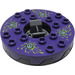 LEGO Pearl Dark Gray Ninjago Spinner with Dark Purple Top and White Venomari (98354)