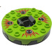 LEGO Perle dunkelgrau Ninjago Spinner mit Limette oben und Rot und Schwarz Fangpyre (98354)