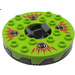 LEGO Parelmoer Donkergrijs Ninjago Spinner met Lime Top en Rood en Zwart Fangpyre (98354)