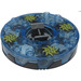 LEGO Pearl Dark Gray Ninjago Spinner with Transparent Medium Blue Top and Spirals (98354)