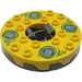 LEGO Parelmoer donkergrijs Ninjago Spinner met Geel Top en Dark Blauw Hypnobrai (98354)