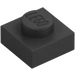 LEGO Pearl Dark Gray Plate 1 x 1 (3024)