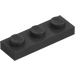 LEGO Pearl Dark Gray Plate 1 x 3 (3623)