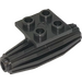 LEGO Perle dunkelgrau Platte 2 x 2 mit Düsentriebwerk (4229)