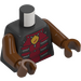 LEGO Pärl Mörkgrå Raket Raccoon med Reddish Brun Päls och Pearl Dark grå Topp Minifigur Kropp (973 / 76382)