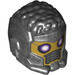 LEGO Pearl Dark Gray Star-Lord Space Helmet with Black Hair on Top