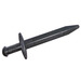 LEGO Pearl Dark Gray Sword with Pointed Tip with Thin Crossguard (98370)