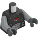 LEGO Pearl Dark Gray War Machine Minifig Torso (973 / 76382)