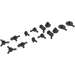 레고 펄 다크 그레이 무기 Pack - Guns, Circular Saws, Nozzles, 기계 무기 (50018)