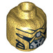 LEGO Pearl Gold Alien Foot Soldier Head (Recessed Solid Stud) (10335 / 10336)