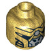 LEGO Pearl Gold Alien Foot Soldier Head (Safety Stud) (10335 / 10336)