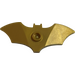 LEGO Pearl Gold Bat shield wide with stud
