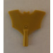 LEGO Pearl Gold Batarang with one Bar at bottom