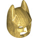 LEGO Perlgold Batman Cowl Maske mit eckigen Ohren (10113 / 28766)