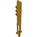 LEGO Parelmoer goud Lemmet met 3 Staaf Holders en As (35633)