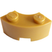 LEGO Pearl Gold Brick 2 x 2 Round Corner with Stud Notch and Reinforced Underside (85080)