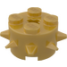 LEGO Pearl Gold Brick 2 x 2 Round with Spikes (27266)