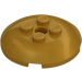 LEGO Pearl Gold Brick 4 x 4 Round with 2 x 2 Studs (65138)