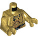 LEGO Dorado perla C-3PO con Printed Piernas y Restraining Bolt Minifigura Torso (973 / 76382)