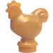 LEGO Pearl Gold Chicken (Narrow Base) (95342)