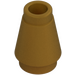 LEGO Pearl Gold Cone 1 x 1 with Top Groove (4589)