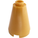 LEGO Pearl Gold Cone 2 x 2 x 2 (Open Stud) (3942 / 14918)