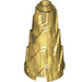 LEGO Pearl Gold Cone 2 x 2 x 3 with Spikes and Completely Open Stud (28598)