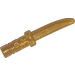 LEGO Perlgold Dagger mit Kreuz Hatch Grip