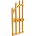 LEGO Pearl Gold Door 1 x 4 x 9 Arched Gate with Bars (42448)
