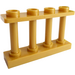 LEGO Or Perlé Clôture Spindled 1 x 4 x 2 avec 4 tenons supérieurs (15332)