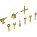 LEGO Pearl Gold Hand Tools (901 / 11402)