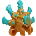LEGO Or perlé Headdress avec Dark Turquoise Lames (69576 / 71547)
