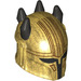 LEGO Parelmoer goud Helm met Zwart Hoorns (The Armorer) (79516)