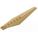 LEGO Pearl Gold Hinge Plate 1 x 12 with Angled Sides and Tapered Ends (53031 / 57906)