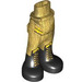 LEGO Perlgold Hüfte mit Pants mit Schwarz laced boots (35573)
