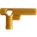 LEGO Oro perlato Tubo Nozzle con Lato Corda Foro senza scanalature (60849)