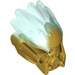 LEGO Pearl Gold Kanohi Mask with Transparent Light Blue Back (24150)
