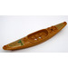 LEGO Pearl Gold Kayak 2 x 15 with Pennant Banner and Black and Gold Decoration Sticker (29110)