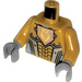 LEGO Pearl Gold King Halbert Minifig Torso (973 / 76382)