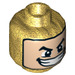 LEGO Pearl Gold Loki with Short Legs Minifigure Head (Recessed Solid Stud) (3626 / 35996)