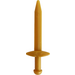 LEGO Pearl Gold Long Sword with Thick Crossguard (18031)