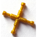 LEGO Pearl Gold Lug Wrench, 4-Way