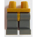 LEGO Perlgold Minifigure Hüften mit Dark Stone Grau Beine (73200 / 88584)