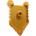 LEGO Pearl Gold Minifigure Shield with Handle and Two Studs (22408)