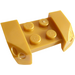 LEGO Parelmoer goud Spatbord Plaat 2 x 4 met Overhanging Headlights (44674)